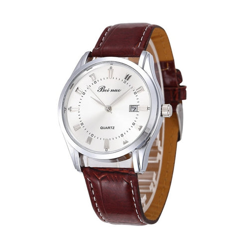 Leather Clock Quartz Watches