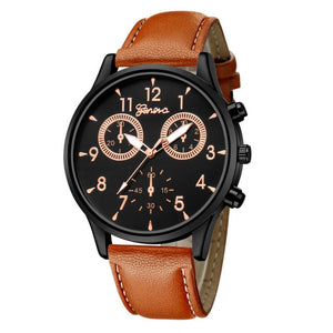 Leather Quartz Watch